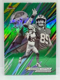 2025 Topps Finest Football George Kittle Green Power Players /75 San Francisco 49ers