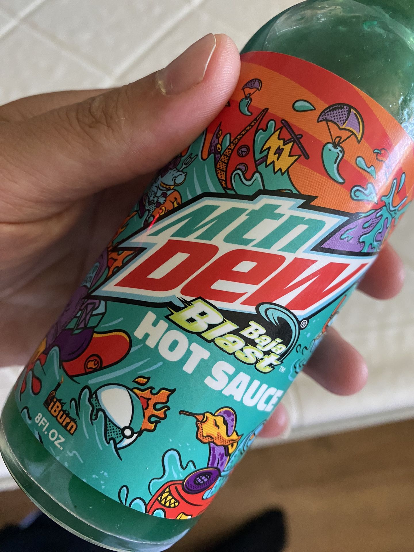 Mountain Dew Baja Blast Hot Sauce Exotic