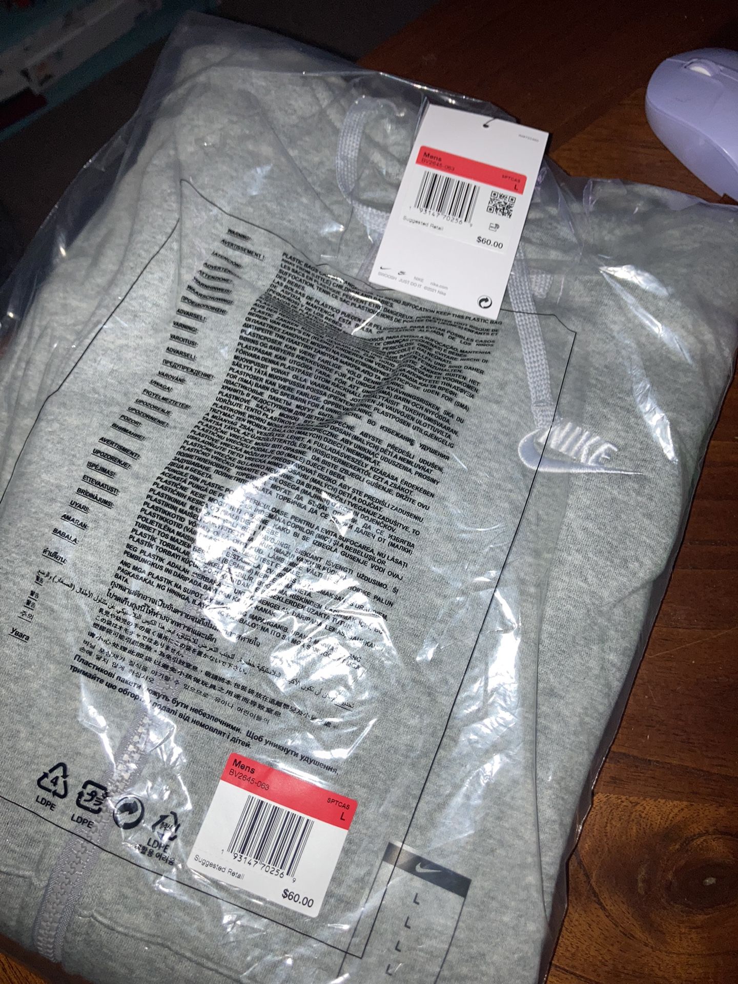 Nike Fleece Zip Up Hoodie