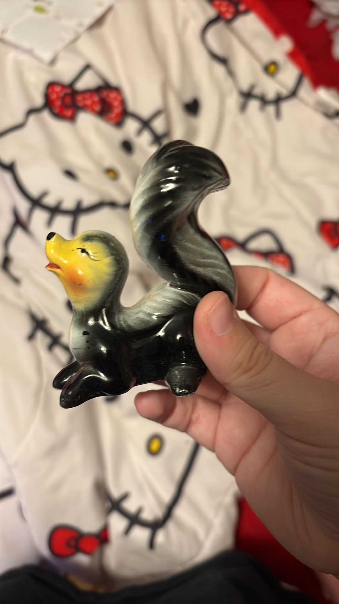 Skunk Figurine Glass