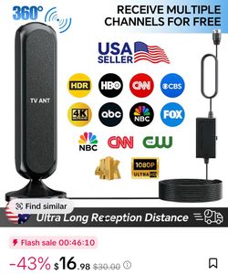 TV Antenna 4K 1080P HD