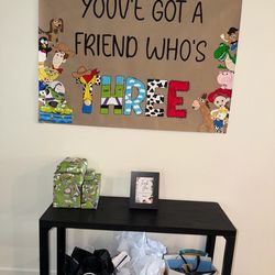 Toy Story party hand painted sign