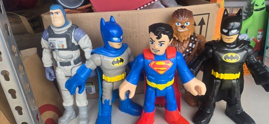 Fisher-Price Imaginext DC Super Friends 10", Star Wars, and Disney Action Figure Lot