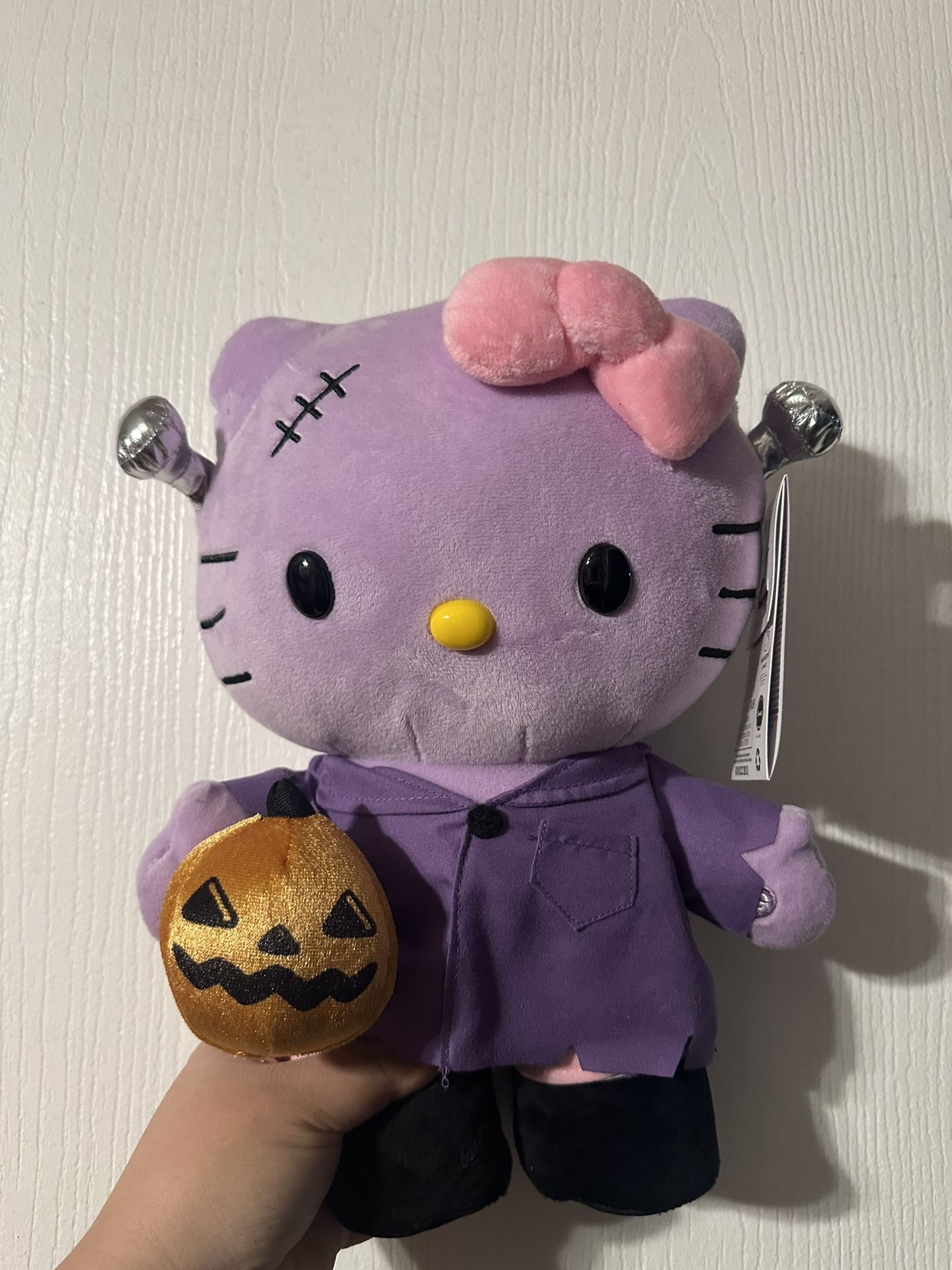 Hello Kitty Purple Frankenstein Plush