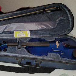Violin blue With Case $100 OBO