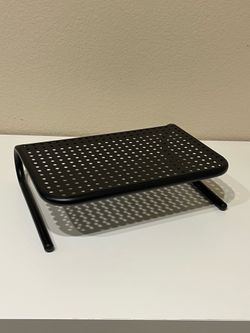 Black All Metal Monitor Riser