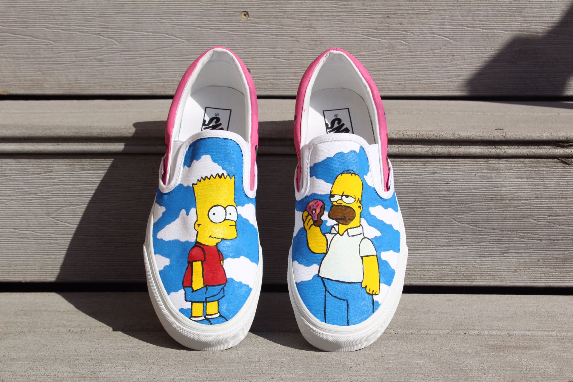 Vans Slip-On “Simpsons” SIZE 9 Customs