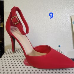 Womens Red High Heels New 