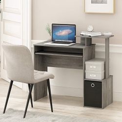 Multipurpose Home Office Computer Writing Desk, French Oak Grey