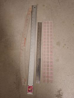 Sewing and crafting rulers