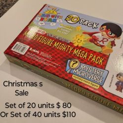 Brand New Ryan's World Micro Figure Mighty Mega Pack PW Games 20 Pack New
