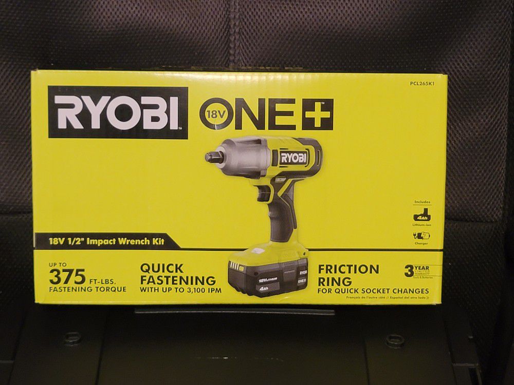 Ryobi 18v Impact Wrench Kit 