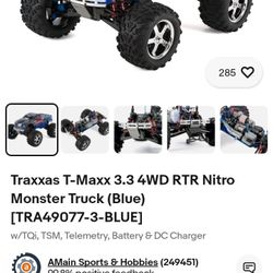 Traxxas Gas Powered RC Truck $300