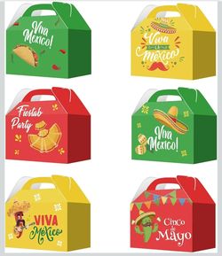 Fiesta Mexicana small Candy Treat Boxes
