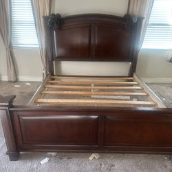 King Bed Frame W/box  Springs X2