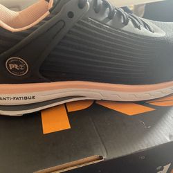 Timberland Pro 455 A5859 Women's Size 8 Comp Toe Anti-Fatigue Work Shoes Black