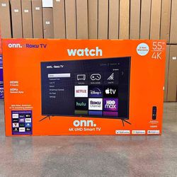 55” Onn Smart 4k LED Uhd TV 