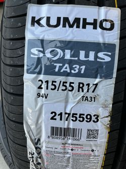 215 55 17 Kumho solus TA31