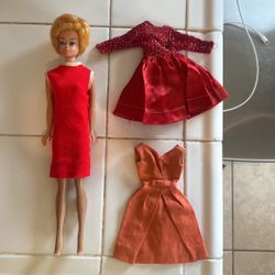 Barbie And Ken Dolls From The 60s And Cloths