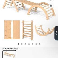 Wooden Pickler Triangle Ladder Toddler Play Gym - New in Box