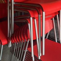 Outdoor Chairs (Red) 