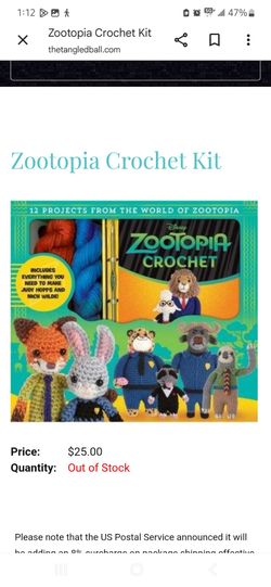 Disney Zootopia Crochet Kit