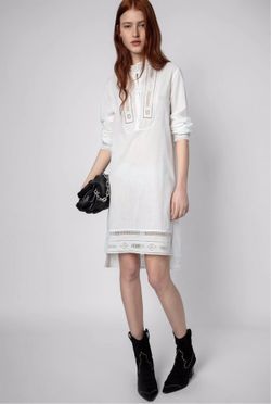 NWT Zadig & Voltaire Redda Dress Tunic Shirt Top Cotton Judo Size S $448