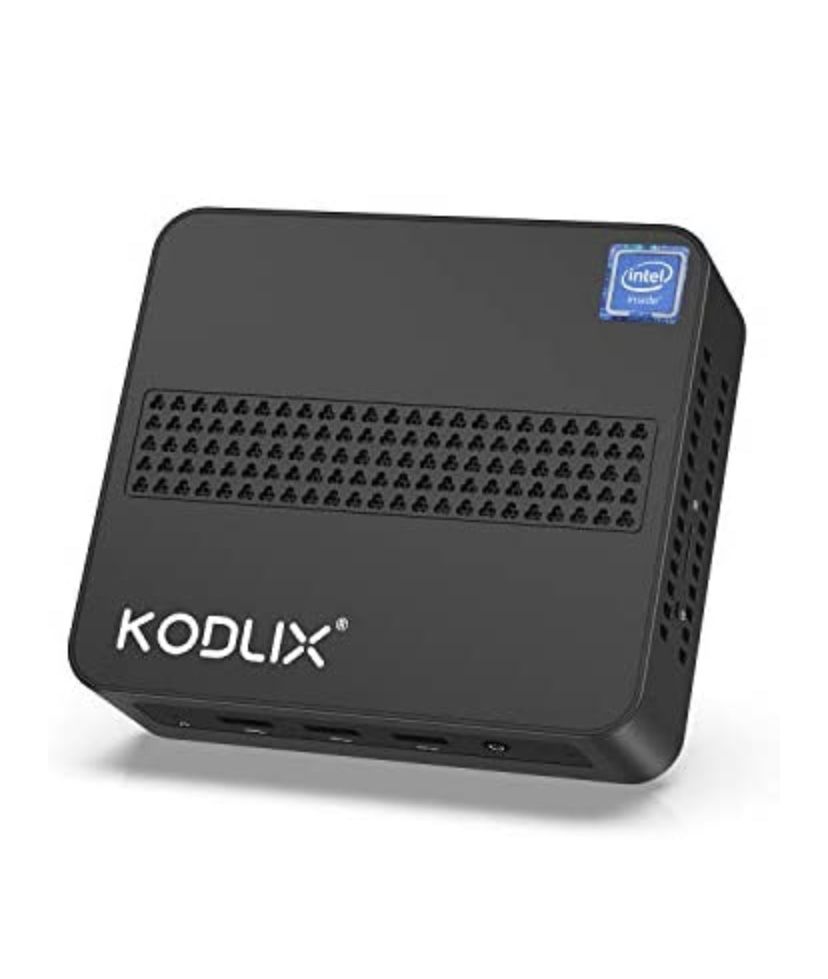 Mini PC Fanless Windows 10 Pro Intel Celeron Processor N4120(up to 2.6GHz) Expandable 8GB DDR4 128GB SSD,Mini Desktop Computer Support HDMI2.0a&Mini D