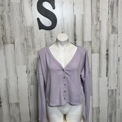 Hollister purple long sleeve size small
