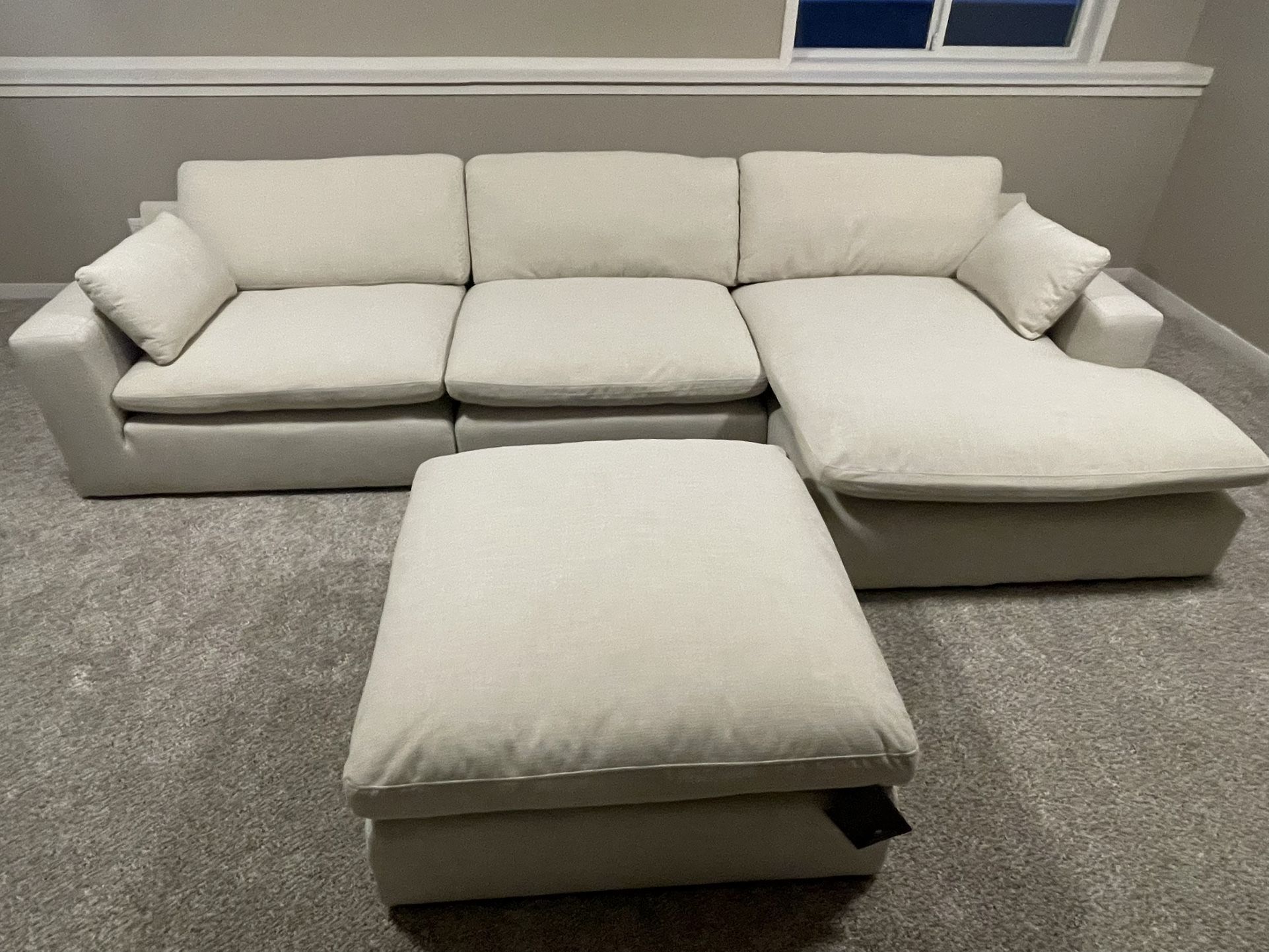 Beige Sectional Couch