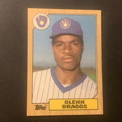 Raw Topps Glenn Braggs Baseball Card