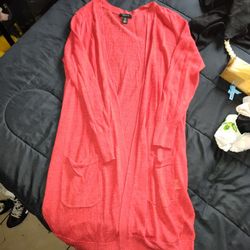 Small Long Red Sweater