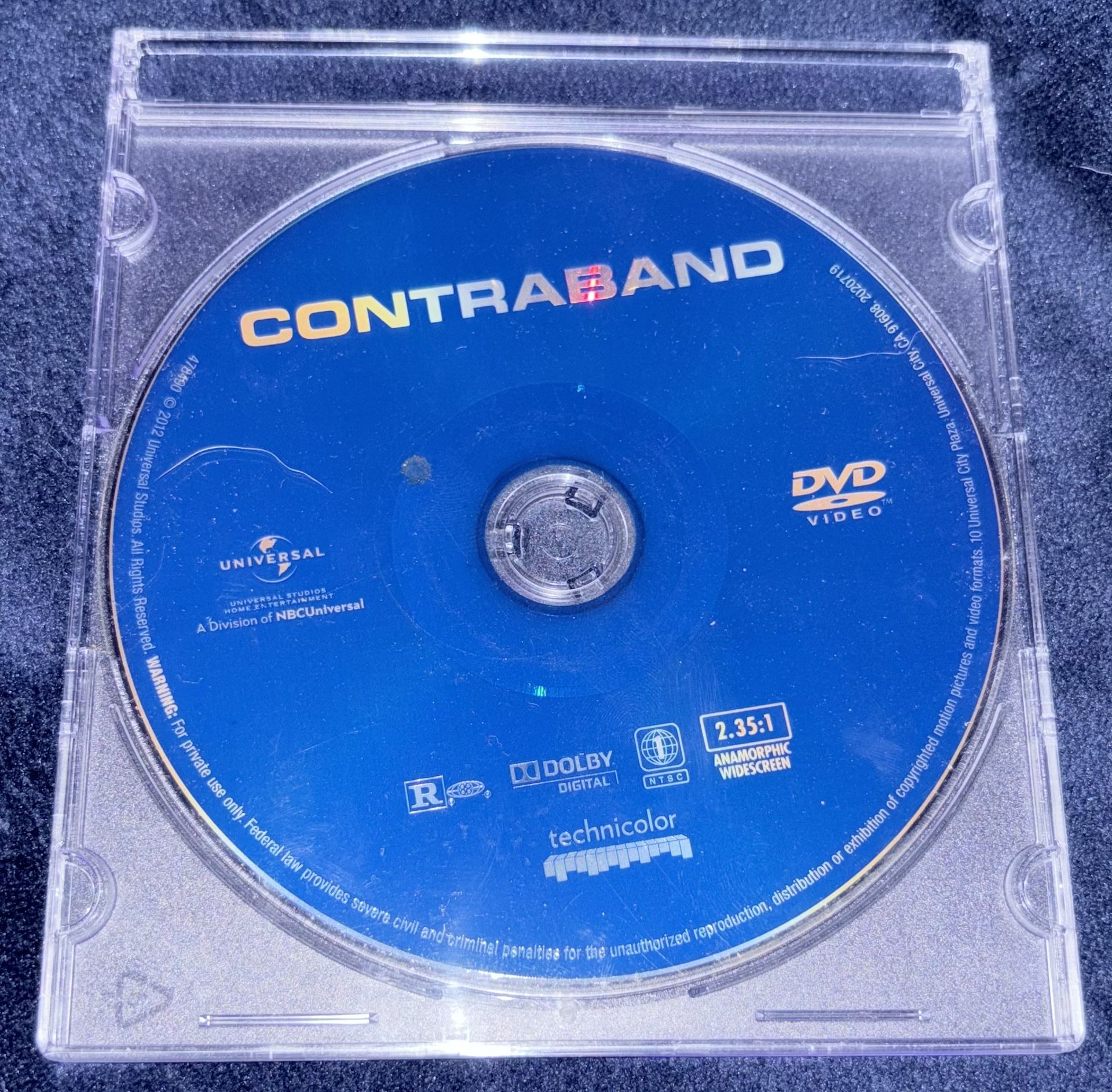 Contraband Movie On DVD (Mark Wahlberg)