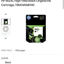 HP INK BLACK 902XL