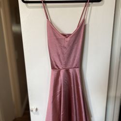 Pink Off Shoulder Party Dress