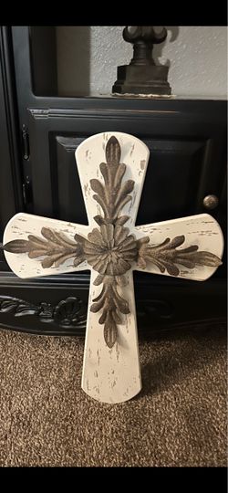 Wood and Metal Cross!