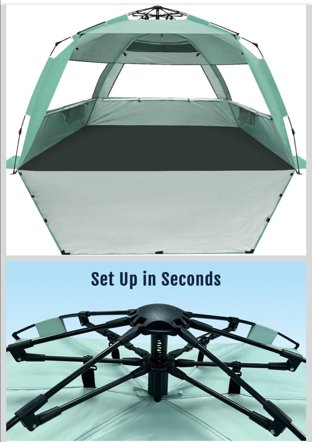 NEW Whitefang Pop Up Beach Tent