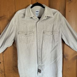 Old Navy corduroy western button up shirt/jacket