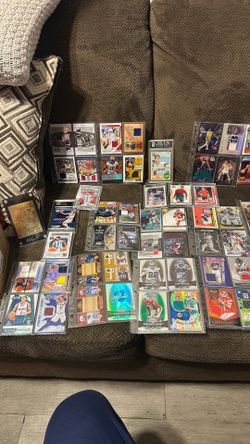 sport card baseball, basketball, football and soccer