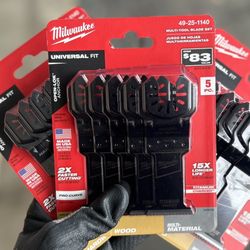 Milwaukee OPEN-LOK Variety Oscillating Blade Set w/ Japanese Hardwood Blade (5-Piece)