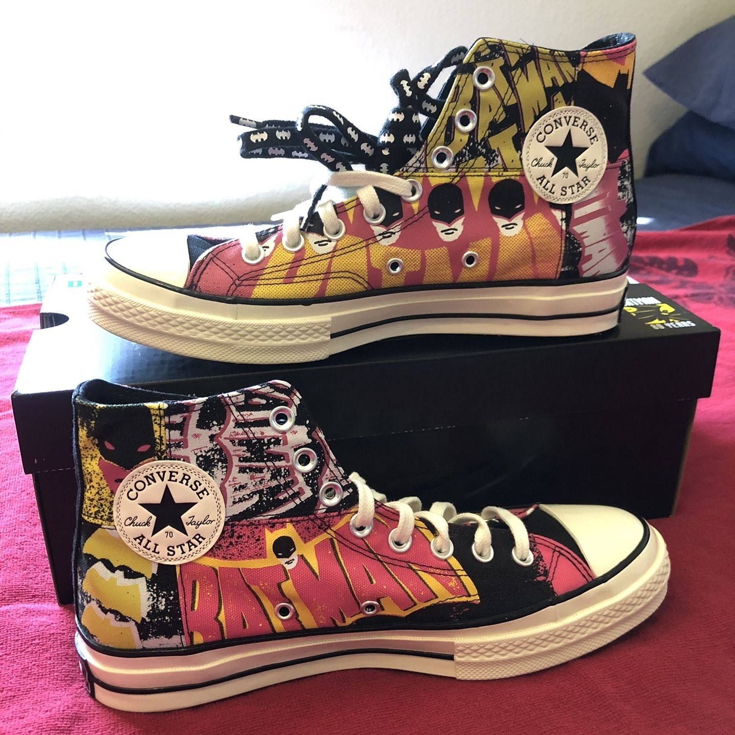 Chuck 70 Batman Womens Converse Converse Chuck All Star 70 Hi X Batman 80th  Anniversary Sneakers