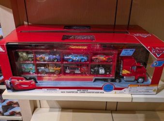 Disney Parks 2025 Pixar Cars Mack Hauler Truck Vehicle Playset Lights Sounds