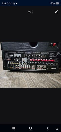 Yamaha Receiver And Polk Audio home speakers Theater System