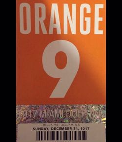 Orange parking pass bill vs dolphins 12/31/2017