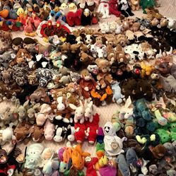 Huge Lot Of Beanie Babies In Perfect Condition