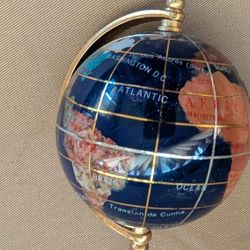 Vintage blue  Lapis globe 3" x 4"