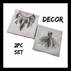 NIB Dream 2Pc Canvas Wall Art Set