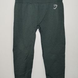 Gymshark Women's Vital Green Seamless Athletic Workout Leggings Green Size S