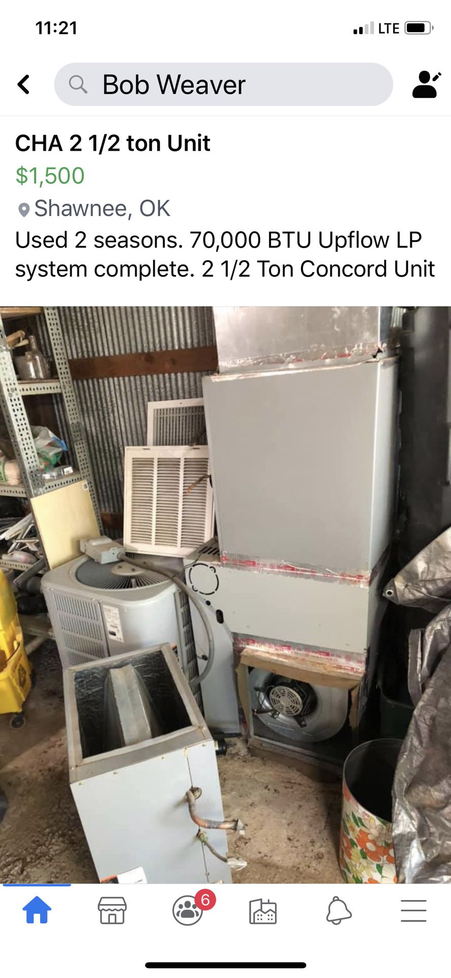 2 1/2 ton Concord AC and heat pump unit