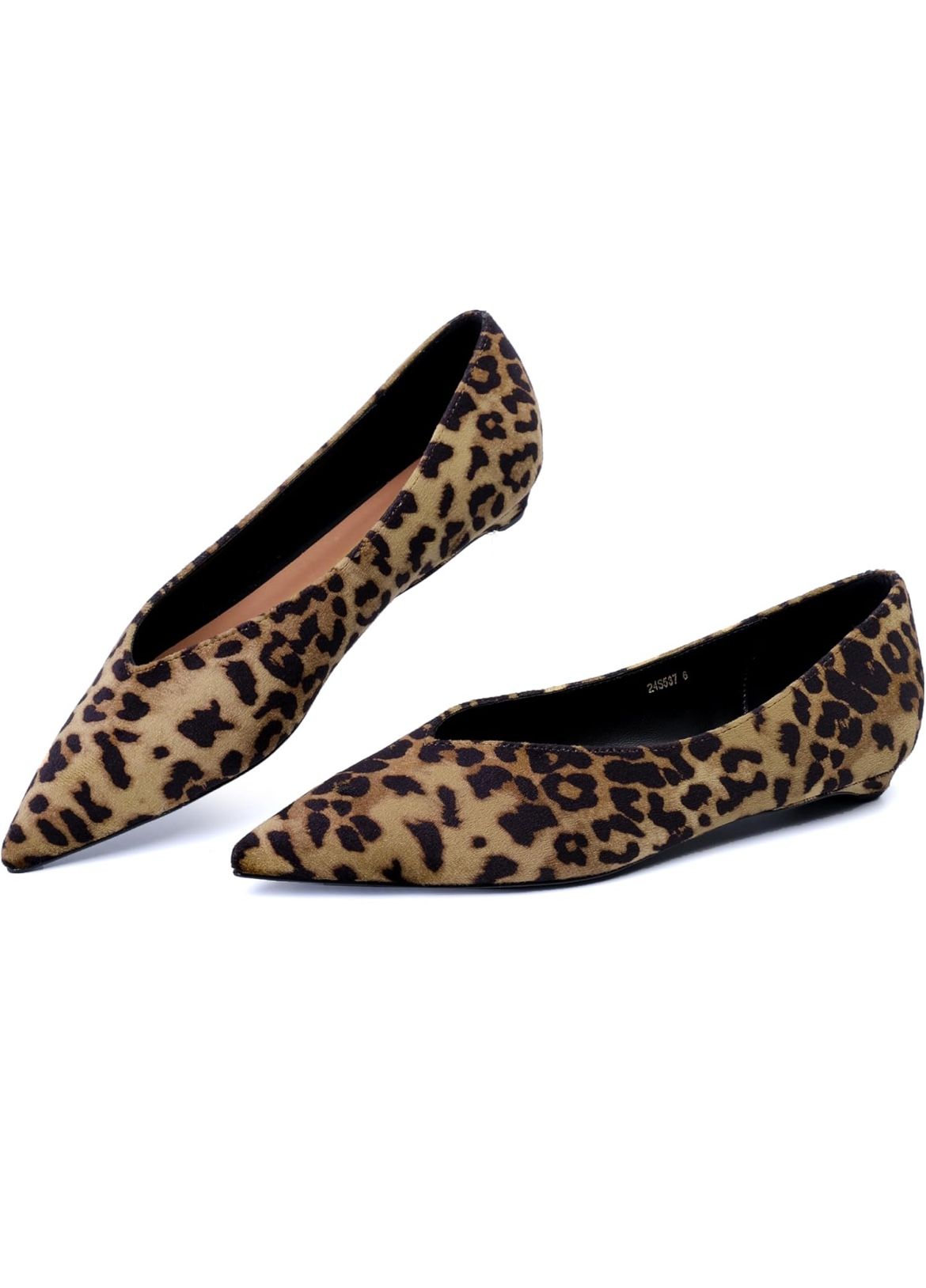 Reitoye Flats for Womens Closed Pointed Toe Ballet Flat Comfortable Dressy Work Slip On Casual Shoes Womens Flats